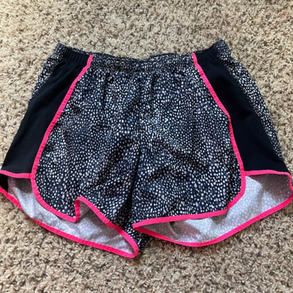 Womens Pink and black Champion Shorts with lining